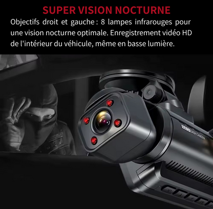 Dashcam 4 angles de vues