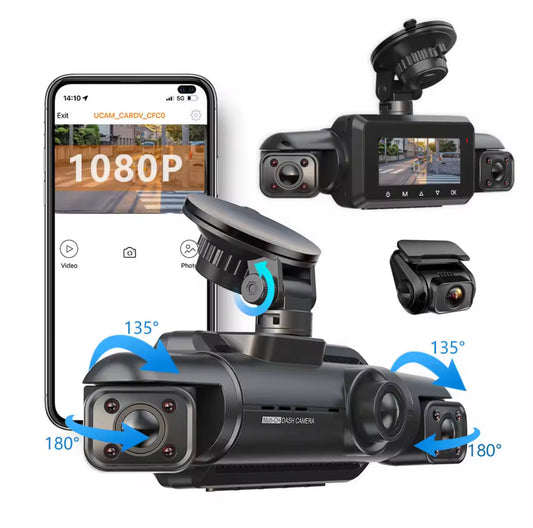 Dashcam 4 angles de vues